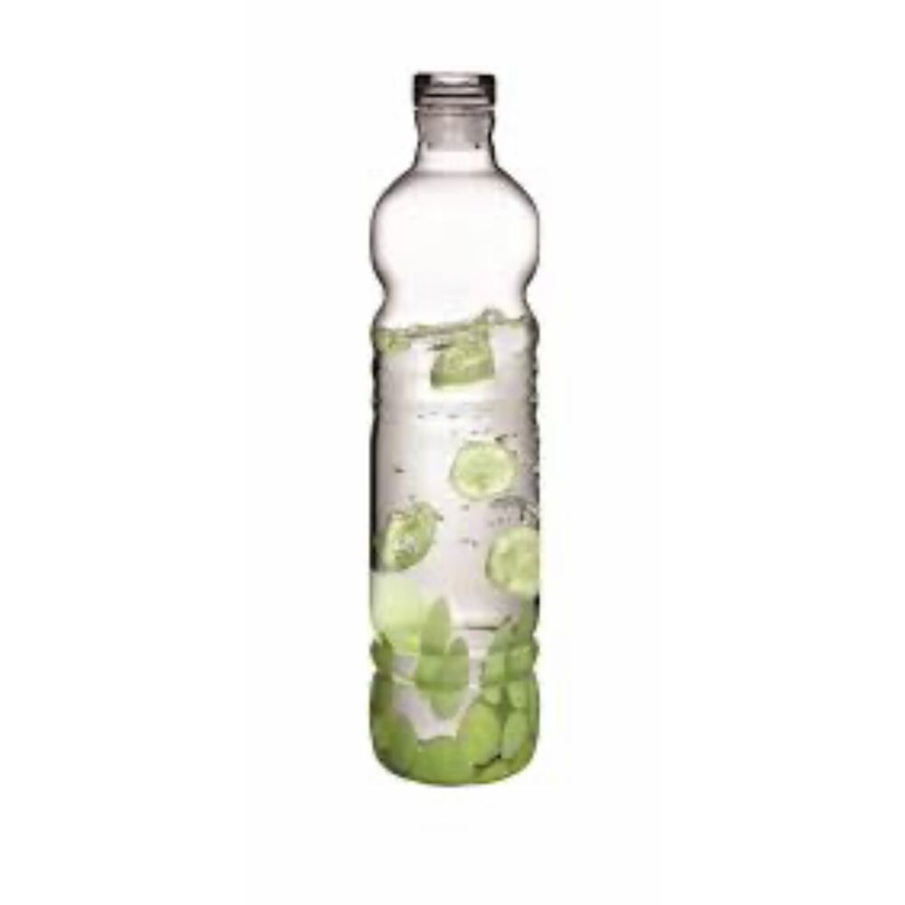 NIB Denizli Handmade crystal DOF celery, green bottle and clear/green